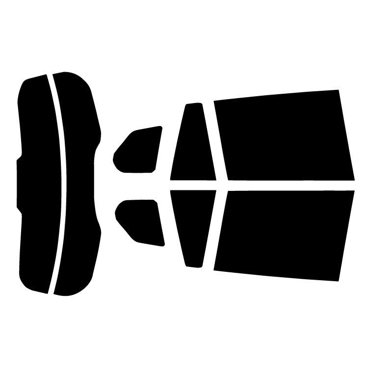 【ノーマルスモーク (ハードコートフィルム) 】 トヨタ   カローラクロス  (ZSG10/ZVG11/ZVG15) カット済みカーフィルム リアセット スモークフィルム
