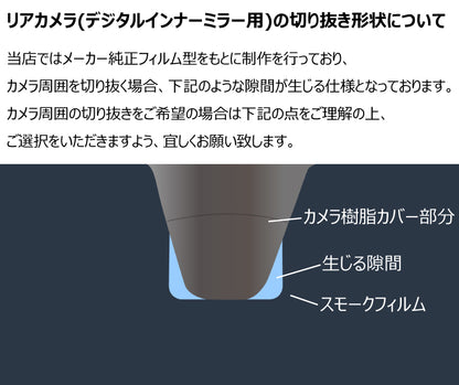 【ノーマルスモーク (ハードコートフィルム) 】トヨタ  レクサス(LEXUS) NX   (TAZA25/AAZA20/AAZH20/AAZA25/AAZH25) カット済みカーフィルム リアセット スモークフィルム