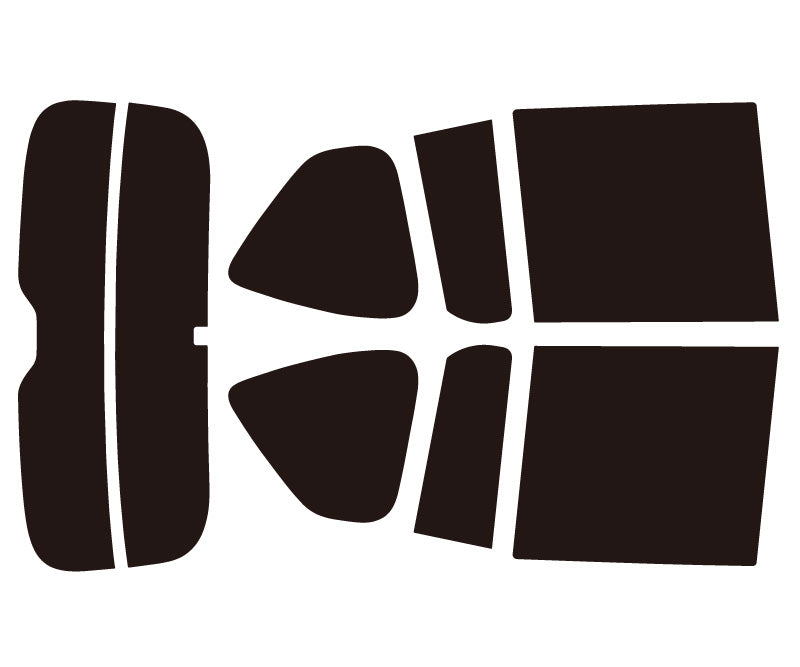 プラススモーク(原着ハードコートタイプ)  トヨタ  レクサスLX (VJA310W)カット済みカーフィルム リアセット スモークフィルム 車検対応