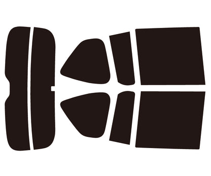 プラススモーク(原着ハードコートタイプ)  トヨタ  レクサスLX (VJA310W)カット済みカーフィルム リアセット スモークフィルム 車検対応