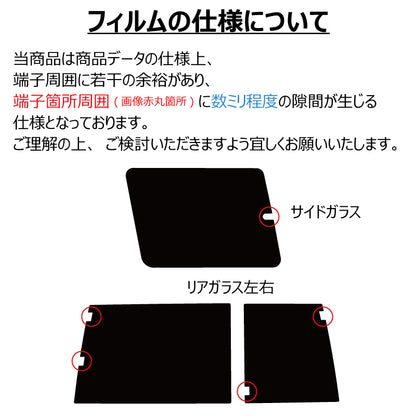 高品質 国産 原着ハードコートフィルム (IKCS ルミクール) トヨタ ランドクルーザー70	(GDJ76W) カット済みカーフィルム リアセット スモークフィルム 車検対応 (コピー)