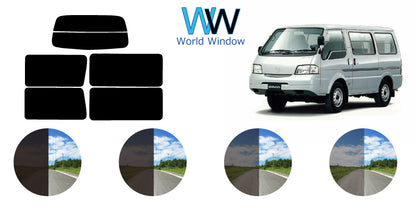 【ノーマルスモーク (ハードコートフィルム) 】 マツダ  ボンゴ（SK22V / SK22M / SK82V / SK82M / SKF2V / SKF2M / SKP2M / SKP2V）カット済みカーフィルム リアセット スモークフィルム