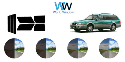 【ノーマルスモーク (ハードコートフィルム) 】 マツダ   カペラワゴン スポイラー無し用（GVFW/GVER/GV8W/GVFR/GVEW）カット済みカーフィルム リアセット スモークフィルム