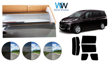 プラススモーク(原着ハードコートタイプ)   マツダ  ビアンテ (CCEAW/CCEFW/CC3FW/CCFFW)カット済みカーフィルム リアセット スモークフィルム 車検対応