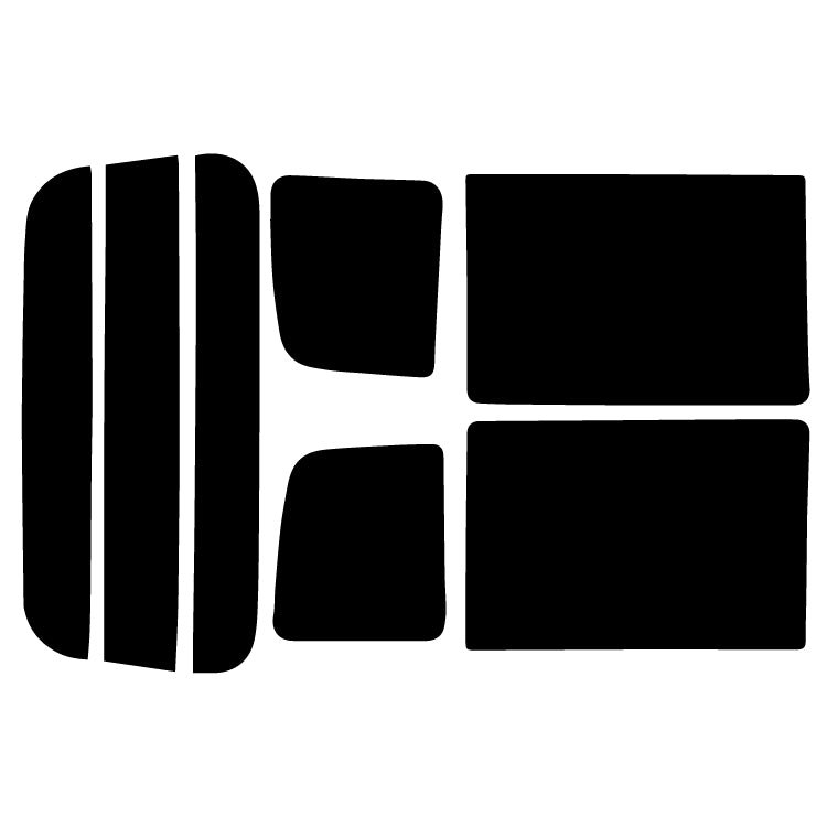 プラススモーク(原着ハードコートタイプ)   マツダ  スクラム バン ハイルーフ仕様 DG64V (DG64V)カット済みカーフィルム リアセット スモークフィルム 車検対応