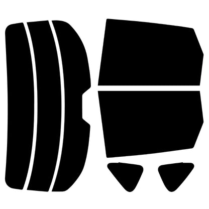 【ノーマルスモーク (ハードコートフィルム) 】 マツダ  CX-5 グレードXD（KF2P (KFEP / KF5Pにも施工可能)）カット済みカーフィルム リアセット スモークフィルム