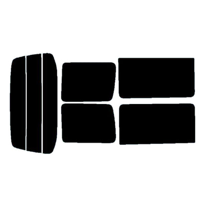 プラススモーク(原着ハードコートタイプ)   スバル   サンバー前期  (TV1/TV2/TW1/TW2) カット済みカーフィルム リアセット スモークフィルム 車検対応