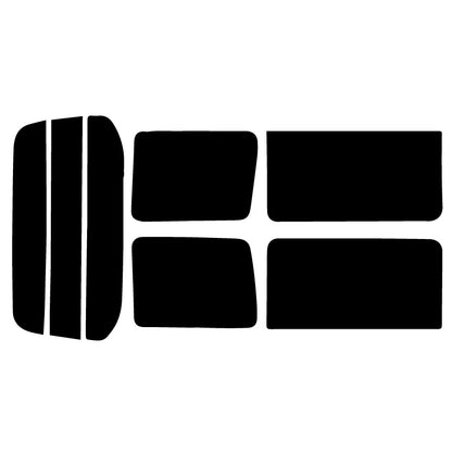 プラススモーク(原着ハードコートタイプ)   スバル   サンバー後期仕様  (TV1/TV2/TW1/TW2) カット済みカーフィルム リアセット スモークフィルム 車検対応