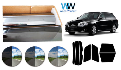 プラススモーク(原着ハードコートタイプ)   スバル レガシィワゴン  ( BP5・9・E) カット済みカーフィルム リアセット スモークフィルム 車検対応