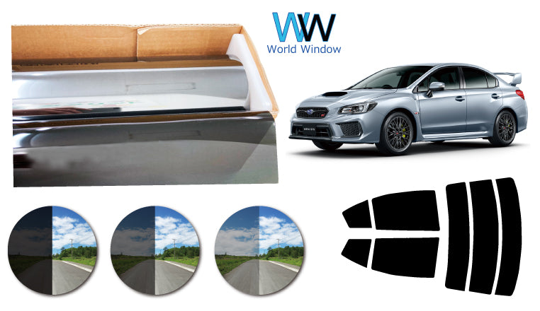 プラススモーク(原着ハードコートタイプ)   スバル  WRX S4 / WRX STI (VAG/VAB) カット済みカーフィルム リアセット スモークフィルム 車検対応