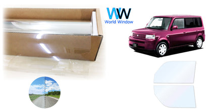 オーロラフィルム (ファインゴースト90) 遮熱フィルム 透過率90% トヨタ bB (NCP30/NCP31/NCP35) カット済みカーフィルム フロントドアセット オーロラタイプ ゴーストタイプ ホログラフィック