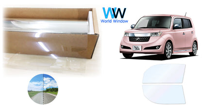 オーロラフィルム (ファインゴースト90) 遮熱フィルム 透過率90% トヨタ ｂB (QNC20/QNC21/QNC25) カット済みカーフィルム フロントドアセット オーロラタイプ ゴーストタイプ ホログラフィック