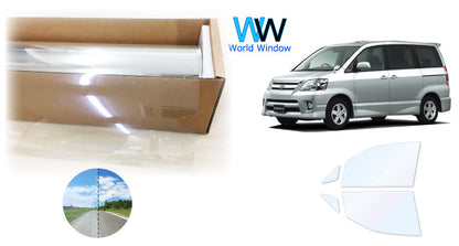 オーロラフィルム (ファインゴースト90) 遮熱フィルム 透過率90% トヨタ ノア(NOAH) (60系 AZR60G/65G)カット済みカーフィルム フロントドアセット オーロラタイプ ゴーストタイプ ホログラフィック