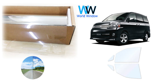 オーロラフィルム (ゴースト2ネオ89) 遮熱フィルム 透過率88.5% トヨタ ヴォクシー(VOXY) (60系 AZR60G/65G)カット済みカーフィルム フロントドアセット オーロラタイプ ゴーストタイプ ホログラフィック