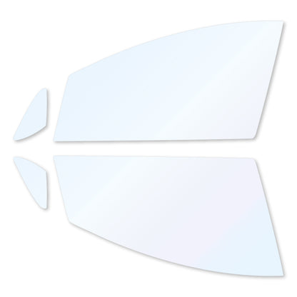 オーロラフィルム (ファインゴースト90) 遮熱フィルム 透過率90% トヨタ ウィッシュ (10系 ANE10G/ANE11W/ZNE10G/ZNE14G)カット済みカーフィルム フロントドアセット オーロラタイプ ゴーストタイプ ホログラフィック