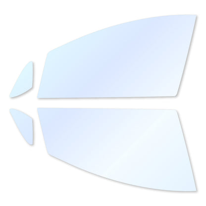 オーロラフィルム (アイスブルー91) 遮熱フィルム 透過率90.5% トヨタ ウィッシュ (10系 ANE10G/ANE11W/ZNE10G/ZNE14G)カット済みカーフィルム フロントドアセット オーロラタイプ ゴーストタイプ ホログラフィック