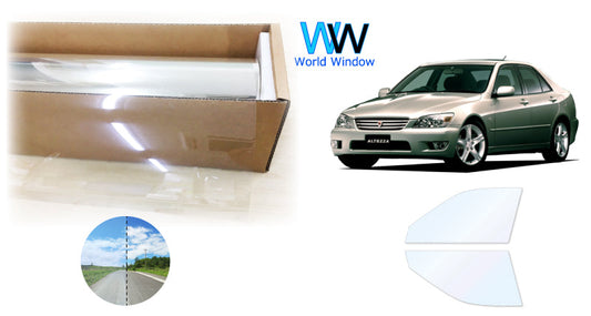 オーロラフィルム (ゴースト2ネオ89) 遮熱フィルム 透過率88.5% トヨタ アルテッツァ (SXE10/GXE10) カット済みカーフィルム フロントドアセット オーロラタイプ ゴーストタイプ ホログラフィック