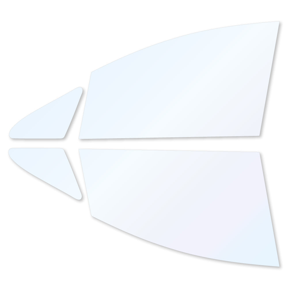 オーロラフィルム (ファインゴースト90) 遮熱フィルム 透過率90% トヨタ エスティマ (MCR30W/MCR40W/ACR30W/ACR40W/AHR10W(ハイブリッド))カット済みカーフィルム フロントドアセット オーロラタイプ ゴーストタイプ ホログラフィック