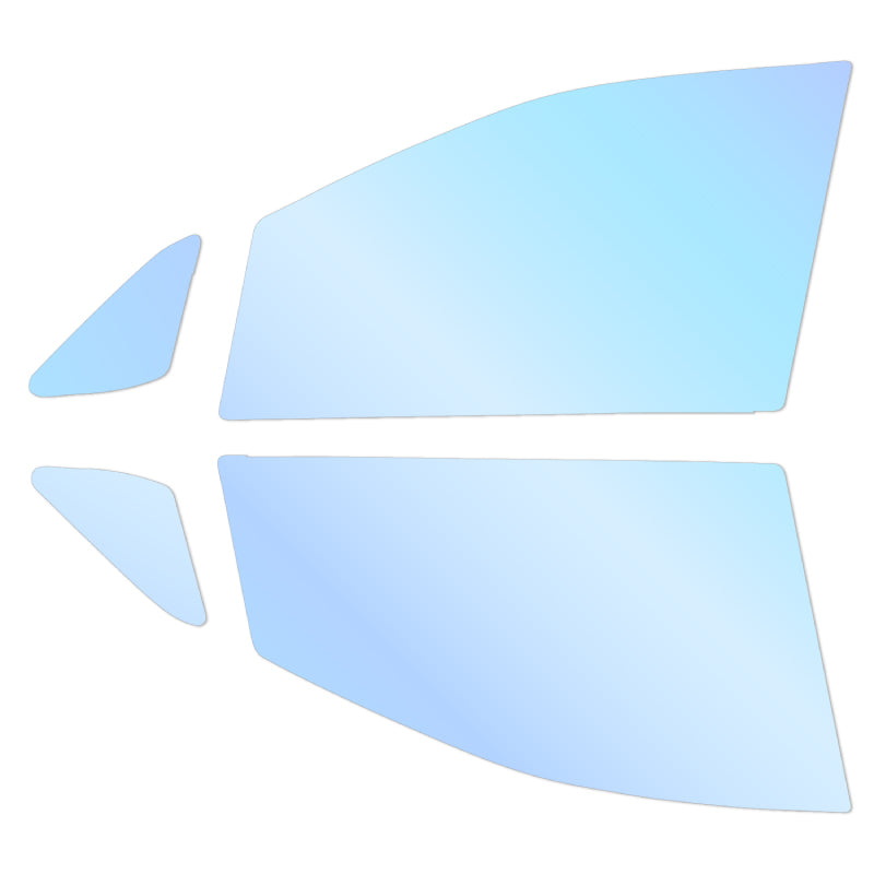 オーロラフィルム (ピュアゴースト88) 遮熱フィルム 透過率88％ トヨタ エスティマ (GSR50W/GSR55W/ACR50W/ACR55W/AHR20W(ハイブリッド)) カット済みカーフィルム フロントドアセット オーロラタイプ ゴーストタイプ ホログラフィック カメレオンフィルム