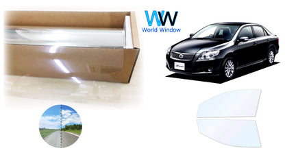 オーロラフィルム (ゴースト2ネオ89) 遮熱フィルム 透過率88.5% トヨタ カローラアクシオ (ZRE142/ZRE144/NZE141/NZE144) カット済みカーフィルム フロントドアセット オーロラタイプ ゴーストタイプ ホログラフィック