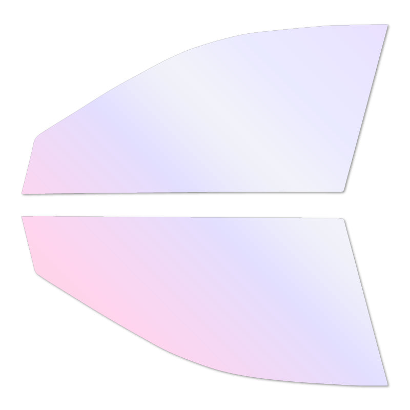 オーロラフィルム (グロウゴースト91) 遮熱フィルム 透過率90％ トヨタ クラウン (GRS180/GRS181/GRS182/GRS183/GRS184) カット済みカーフィルム フロントドアセット オーロラタイプ ゴーストタイプ ホログラフィック カメレオンフィルム