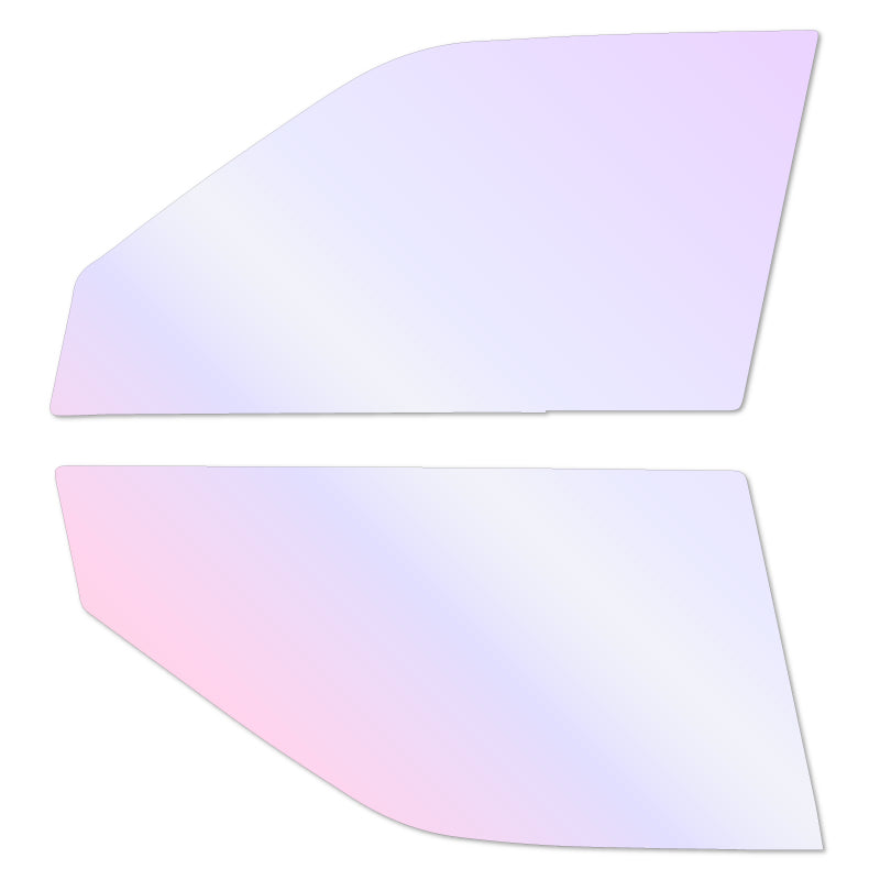 オーロラフィルム (グロウゴースト91) 遮熱フィルム 透過率90％ トヨタ サクシード (NLP51V/NCP50V/NCP51V/NCP52V/NCP55V/NCP58G/NCP59G/NCP160V/NCP165V)カット済みカーフィルム フロントドアセット オーロラタイプ ゴーストタイプ ホログラフィック カメレオンフィルム