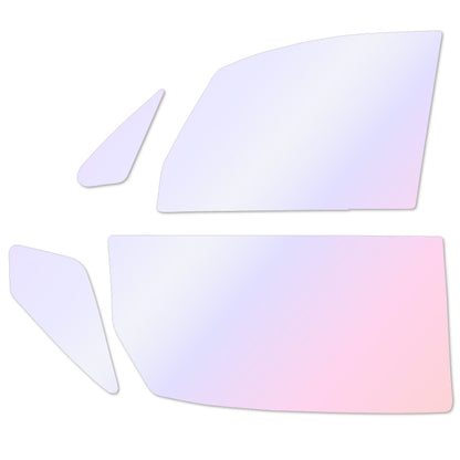 オーロラフィルム (グロウゴースト91) 遮熱フィルム 透過率90% トヨタ ポルテ (10系 NNP10/NNP11/NNP15) カット済みカーフィルム フロントドアセット オーロラタイプ ゴーストタイプ ホログラフィック カメレオンフィルム