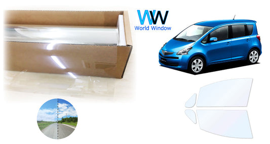 オーロラフィルム (ファインゴースト90) 遮熱フィルム 透過率90% トヨタ ラクティス (SCP100/NCP100/NCP105)  カット済みカーフィルム フロントドアセット オーロラタイプ ゴーストタイプ ホログラフィック