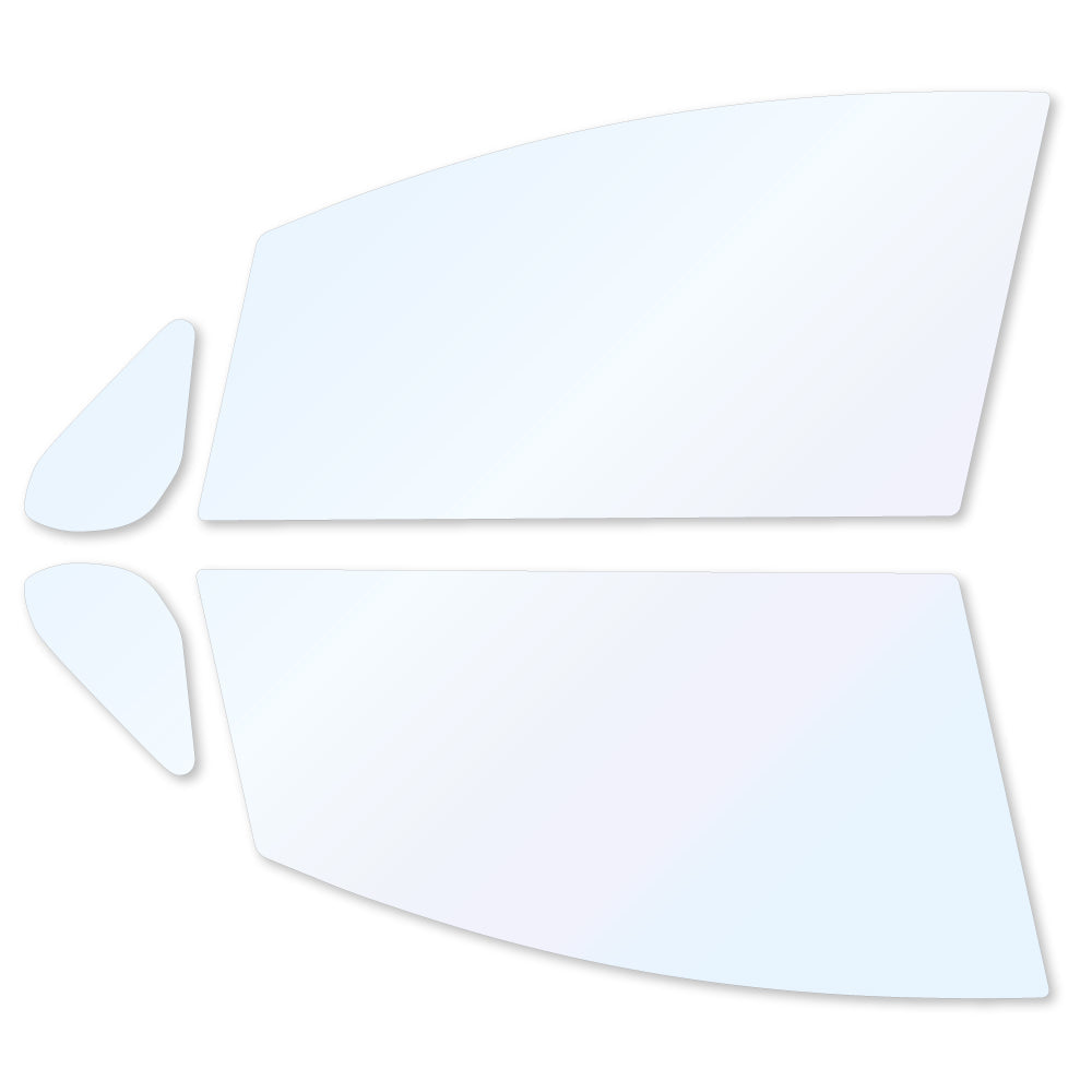 オーロラフィルム (ファインゴースト90) 遮熱フィルム 透過率90% トヨタ ラクティス (SCP100/NCP100/NCP105)  カット済みカーフィルム フロントドアセット オーロラタイプ ゴーストタイプ ホログラフィック