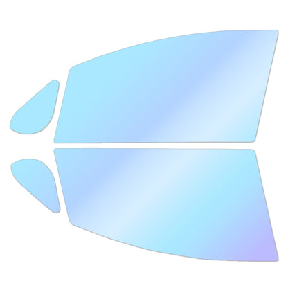 オーロラフィルム (ピュアゴースト88) 遮熱フィルム 透過率88％ トヨタ ラクティス (SCP100/NCP100/NCP105) カット済みカーフィルム フロントドアセット オーロラタイプ ゴーストタイプ ホログラフィック カメレオンフィルム