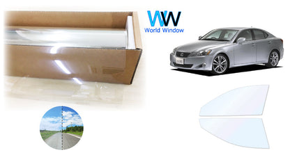 オーロラフィルム (ファインゴースト90) 遮熱フィルム 透過率90% トヨタ レクサス IS/ISF 4ドアセダン (GSE20/GSE21/GSE25/USE20) カット済みカーフィルム フロントドアセット オーロラタイプ ゴーストタイプ ホログラフィック