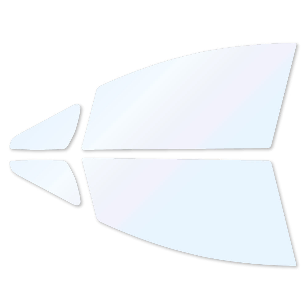 オーロラフィルム (ファインゴースト90) 遮熱フィルム 透過率90% トヨタ ウィッシュ(E20系) (ZGE20G/ZGE20W/ZGE21G/ZGE22W/ZGE25G/ZGE25W)  カット済みカーフィルム フロントドアセット オーロラタイプ ゴーストタイプ ホログラフィック