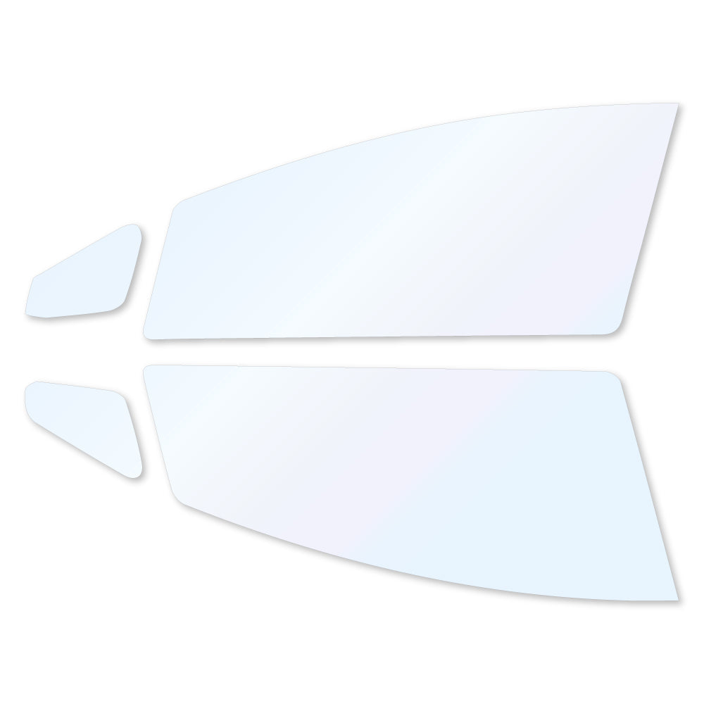 オーロラフィルム (ファインゴースト90) 遮熱フィルム 透過率90% トヨタ プリウス (30系 ZVW30) カット済みカーフィルム フロントドアセット オーロラタイプ ゴーストタイプ ホログラフィック