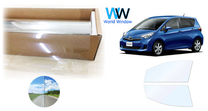 オーロラフィルム (ファインゴースト90) 遮熱フィルム 透過率90% トヨタ ラクティス (NCP120/NCP122/NCP125/NSP120/NSP122) カット済みカーフィルム フロントドアセット オーロラタイプ ゴーストタイプ ホログラフィック