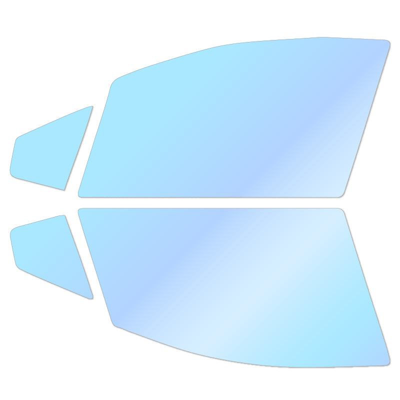 オーロラフィルム (ピュアゴースト88) 遮熱フィルム 透過率88％ トヨタ ヴィッツ (Vitz) 前期 (130系 KSP130/NCP131/NSP130/NSP135) カット済みカーフィルム フロントドアセット オーロラタイプ ゴーストタイプ ホログラフィック カメレオンフィルム