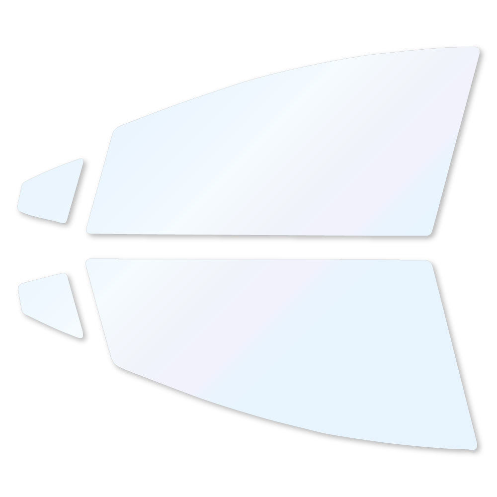 オーロラフィルム (ゴースト2ネオ89) 遮熱フィルム 透過率88.5% トヨタ アクア(AQUA) NHP10 カット済みカーフィルム フロントドアセット オーロラタイプ ゴーストタイプ ホログラフィック