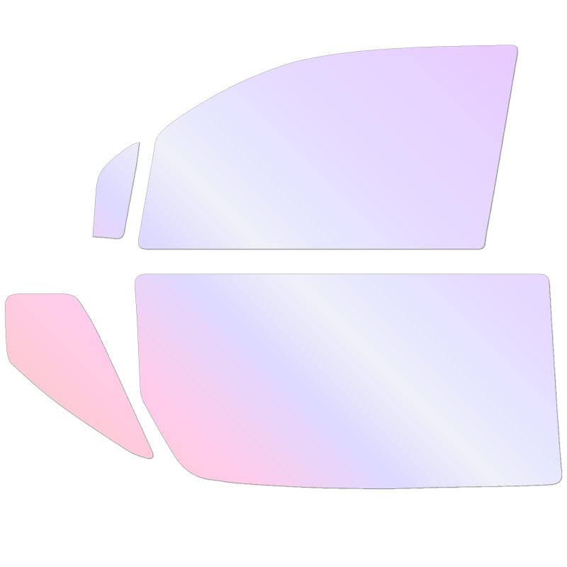 オーロラフィルム (グロウゴースト91) 遮熱フィルム 透過率90% トヨタ スペイド NCP141/NCP145/NSP140/NSP141 カット済みカーフィルム フロントドアセット オーロラタイプ ゴーストタイプ ホログラフィック カメレオンフィルム