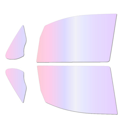 オーロラフィルム (グロウゴースト91) 遮熱フィルム 透過率90% トヨタ エスクァイア (ESQUIRE) ハイブリッド (ZRR80G/ZRR85G/ZRR80W/ZRR85W/ZWR80G) カット済みカーフィルム フロントドアセット オーロラタイプ ゴーストタイプ ホログラフィック カメレオンフィルム