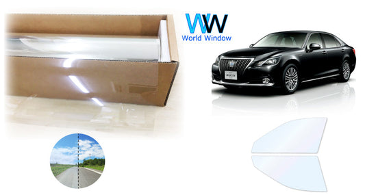 オーロラフィルム (ゴースト2ネオ89) 遮熱フィルム 透過率88.5% トヨタ クラウン マジェスタ (GWS214) カット済みカーフィルム フロントドアセット オーロラタイプ ゴーストタイプ ホログラフィック