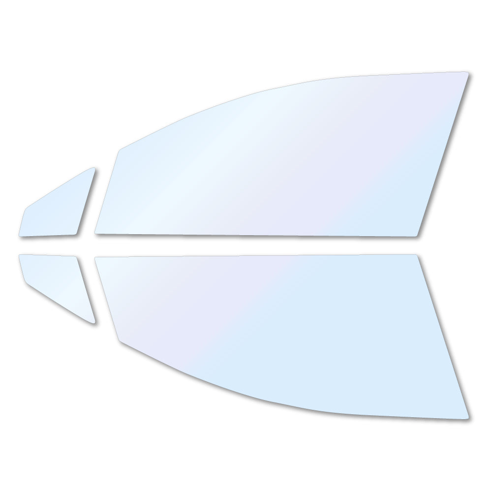 オーロラフィルム (ゴースト2ネオ89) 遮熱フィルム 透過率88.5% トヨタ レクサス NX (AYZ10/AYZ15/AGZ10/AGZ15) カット済みカーフィルム フロントドアセット オーロラタイプ ゴーストタイプ ホログラフィック