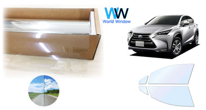 オーロラフィルム (ファインゴースト90) 遮熱フィルム 透過率90% トヨタ レクサス NX (AYZ10/AYZ15/AGZ10/AGZ15) カット済みカーフィルム フロントドアセット オーロラタイプ ゴーストタイプ ホログラフィック