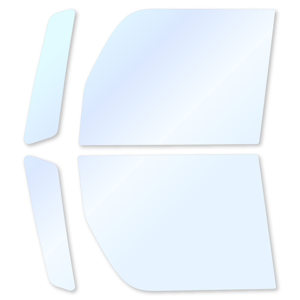 オーロラフィルム (アイスブルー91) 遮熱フィルム 透過率90.5% トヨタ ピクシスメガ (LA700A/LA710A) カット済みカーフィルム フロントドアセット オーロラタイプ ゴーストタイプ ホログラフィック