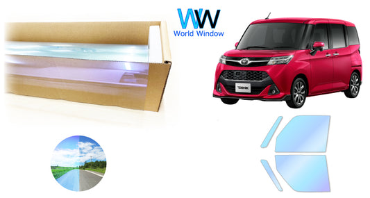 オーロラフィルム (ピュアゴースト88) 遮熱フィルム 透過率88％ トヨタ タンク (M900A/M910A) カット済みカーフィルム フロントドアセット オーロラタイプ ゴーストタイプ ホログラフィック カメレオンフィルム