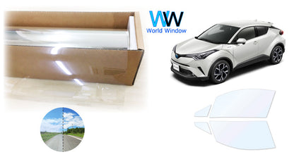 オーロラフィルム (ゴースト2ネオ89) 遮熱フィルム 透過率88.5% トヨタ C-HR (ZYX10/ZYX11/NGX10/NGX50) カット済みカーフィルム フロントドアセット オーロラタイプ ゴーストタイプ ホログラフィック