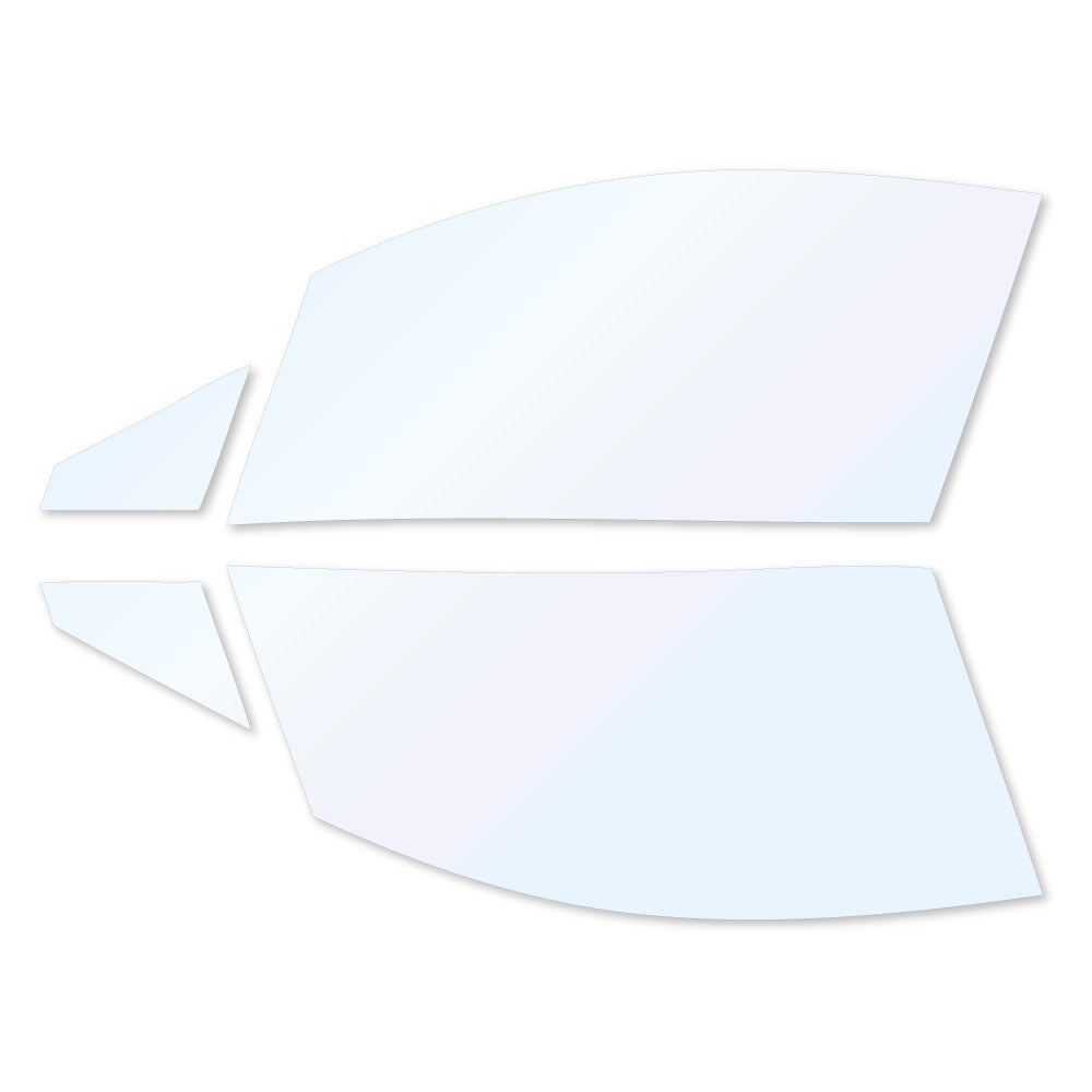 オーロラフィルム (ファインゴースト90) 遮熱フィルム 透過率90% トヨタ C-HR (ZYX10/ZYX11/NGX10/NGX50) カット済みカーフィルム フロントドアセット オーロラタイプ ゴーストタイプ ホログラフィック