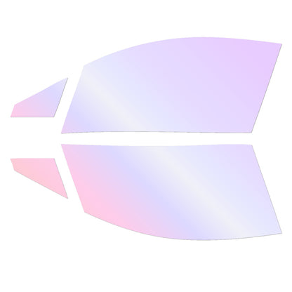 オーロラフィルム (グロウゴースト91) 遮熱フィルム 透過率90％ トヨタ C-HR (ZYX10/ZYX11/NGX10/NGX50) カット済みカーフィルム フロントドアセット オーロラタイプ ゴーストタイプ ホログラフィック カメレオンフィルム