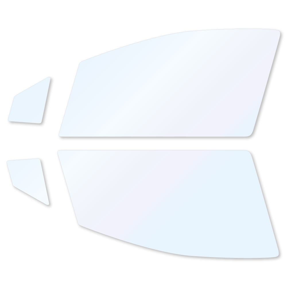 オーロラフィルム (ファインゴースト90) 遮熱フィルム 透過率90% トヨタ プリウス PHV ZVW52 カット済みカーフィルム フロントドアセット オーロラタイプ ゴーストタイプ ホログラフィック