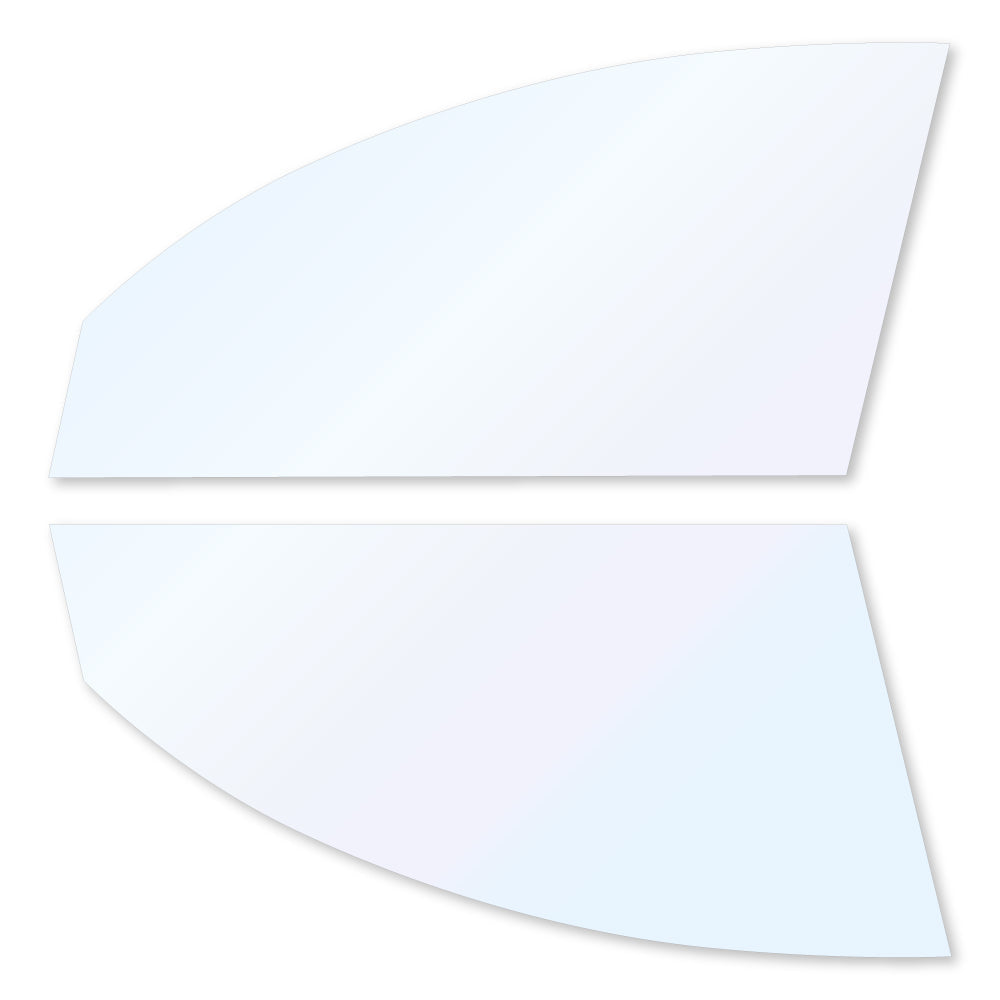 オーロラフィルム (ファインゴースト90) 遮熱フィルム 透過率90% トヨタ ハイラックス/ハイラックストラック (GUN125) カット済みカーフィルム フロントドアセット オーロラタイプ ゴーストタイプ ホログラフィック