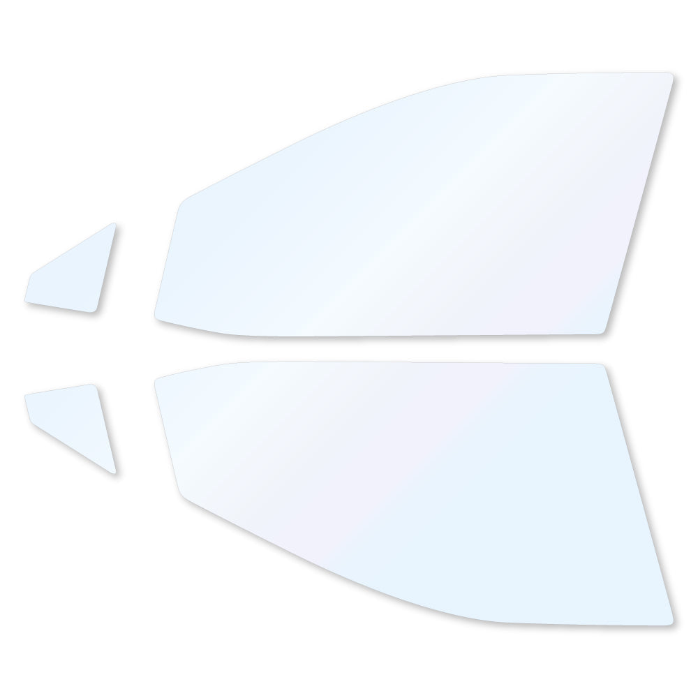 オーロラフィルム (ゴースト2ネオ89) 遮熱フィルム 透過率88.5% トヨタ RAV4(ラヴフォー) (MXAA52/MXAA54/AXAH52/AXAH54)カット済みカーフィルム フロントドアセット オーロラタイプ ゴーストタイプ ホログラフィック