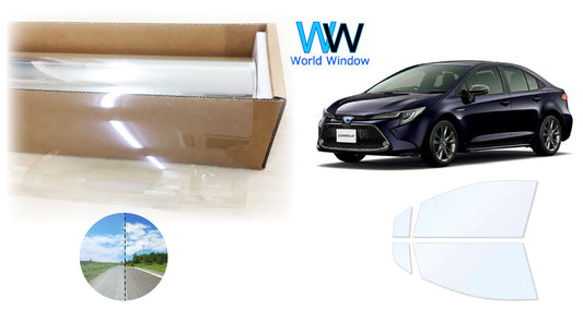 オーロラフィルム (ゴースト2ネオ89) 遮熱フィルム 透過率88.5% トヨタ カローラ セダン (NRE210/ZRE212/ZWE211/ZWE214) カット済みカーフィルム フロントドアセット オーロラタイプ ゴーストタイプ ホログラフィック